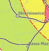 rzeczywistej izochrony samochodowej w idealnej 6' (6 km/h) 32,9% 78,8% Udział