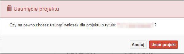 Ikona wycofaj korektę pozwala na wycofanie wysłanej do weryfikacji/oceny korekty wniosku o dofinansowanie projektu np. w celu dokonania dodatkowych poprawek w dokumencie.