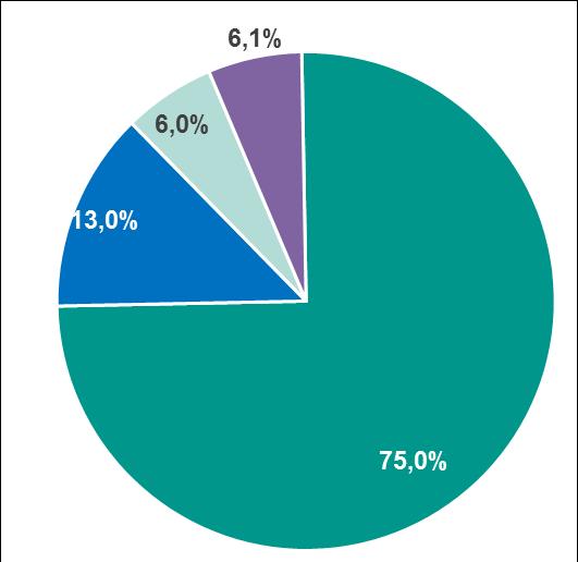 klienci korzystający z systemu BLIK dokonali następujących typów transakcji: płatności bezgotówkowych w Internecie (74,9% liczby wszystkich transakcji w systemie), wypłaty oraz wpłaty gotówki w