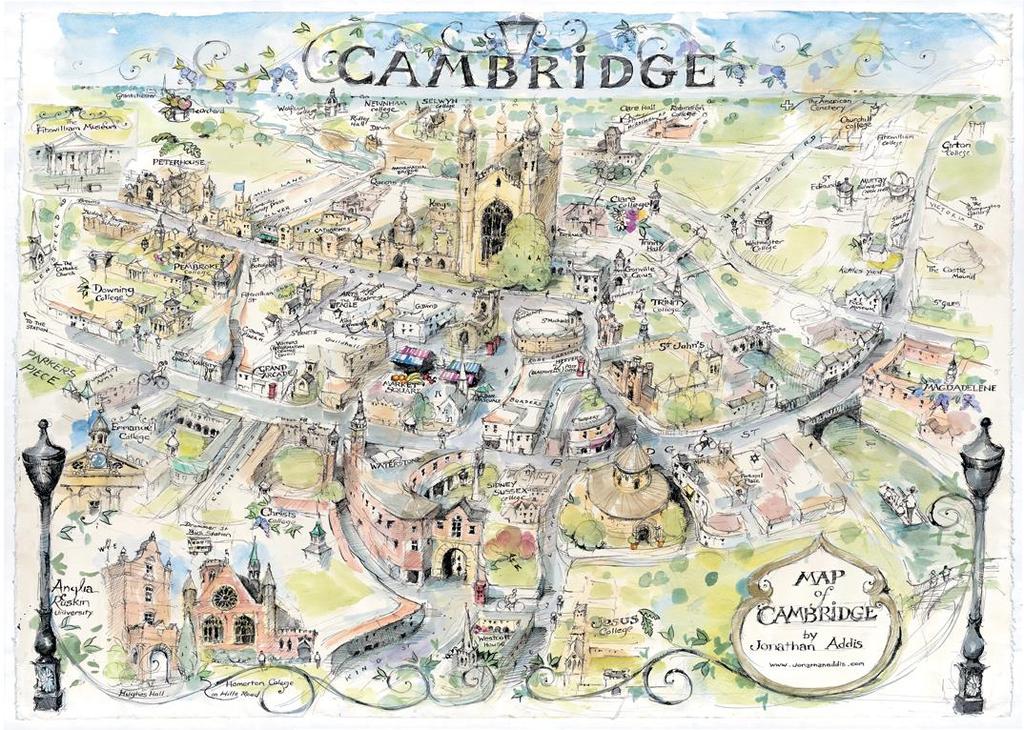 CAMBRIDGE Cambridge to miasto w Wielkiej Brytanii (południowa Anglia), stolica hrabstwa