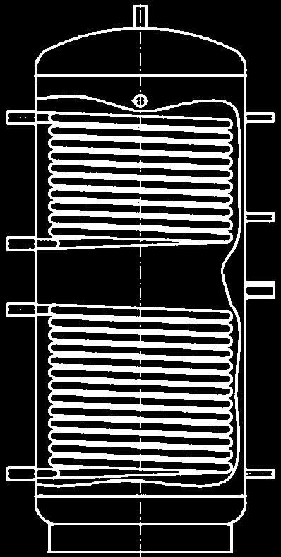 PSR-2-V - solarny zasobnik buforowy wody grzewczej PSR-2-V - 750 1673 PSR-2-V -