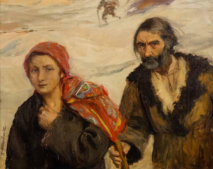 in. do Londynu, Włoch, Stanów Zjednoczonych. W 1897 r. założył szkołę malarstwa przeznaczoną dla kobiet. W 1890 r. otrzymał członkostwo Societe Nationale dex Beaux-Arts za portret W. Osławskiego.