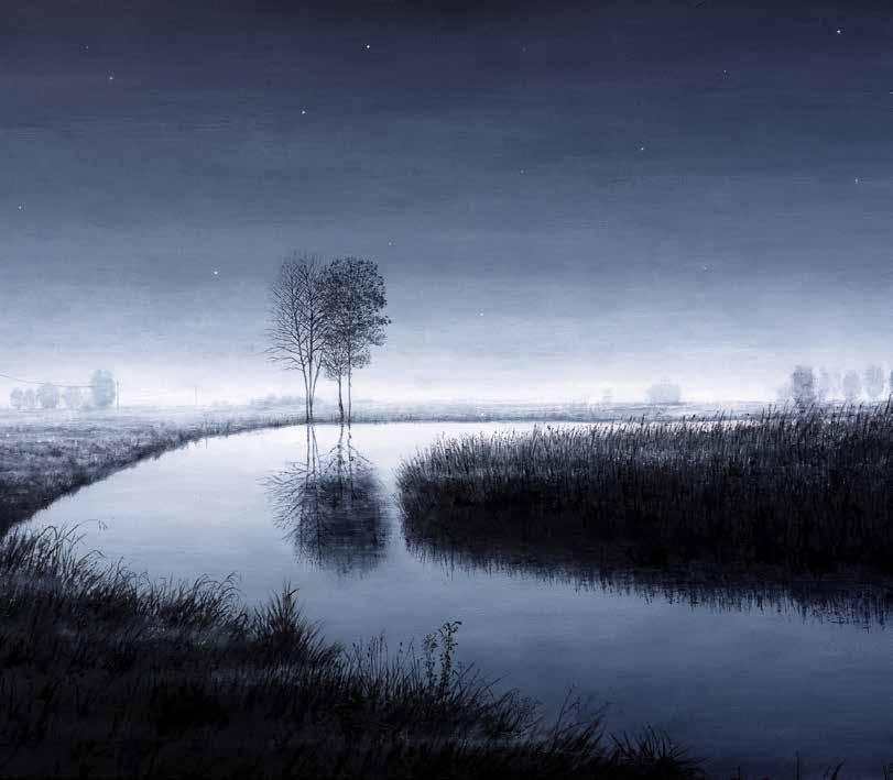 Rafał Borcz, Czarna Hańcza, 2019, olej, płótno, 85 x 120 cm WYSTAWA POŁĄCZONA ZE SPRZEDAŻĄ 30 SIERPNIA 14 WRZEŚNIA