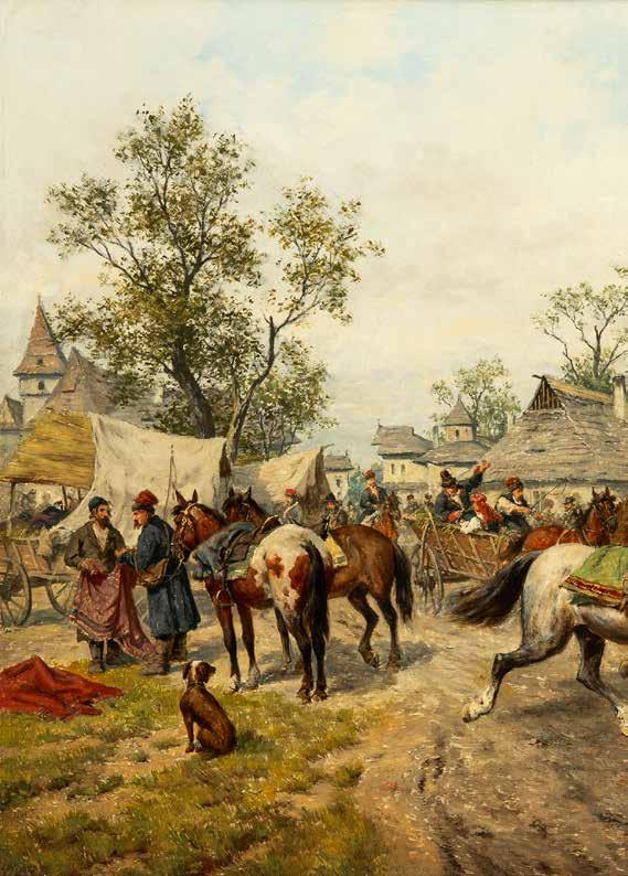 Lichtenfelsa i C. Wurzingera. Studia kontynuował do 1877 roku. Już w 1863 r. debiutował na wystawie w krakowskim TPSP, gdzie później wystawiał wielokrotnie.
