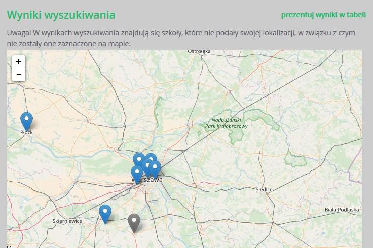 Podstawowe informacje dotyczące przeglądania oferty edukacyjnej szkół