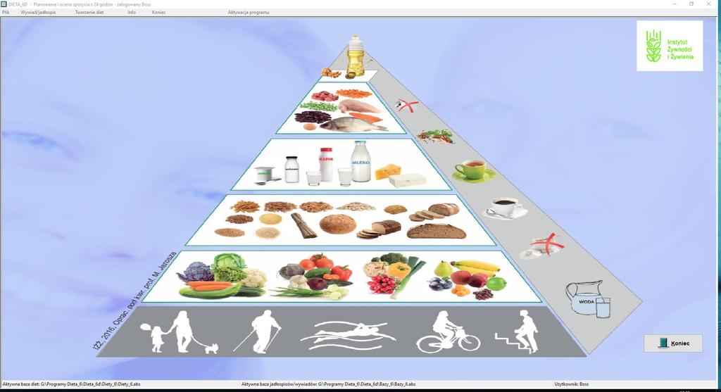 Menu łówne Aktywna baza diet Aktywna