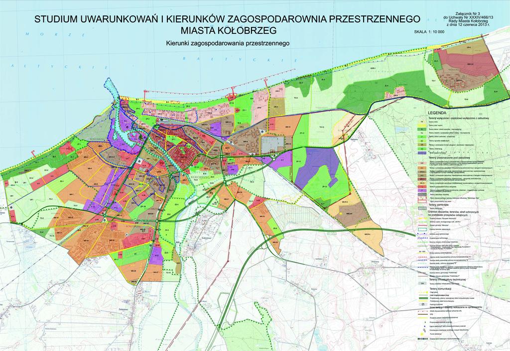 SKALA 1:10 000 WYRYS ZE STUDIUM UWARUNKOWAŃ I KIERUNKÓW