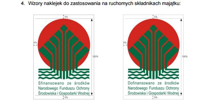 Informacje, które należy podać na projektowanej tablicy: 1. Nazwa podmiotu odpowiedzialnego za realizację Gmina Byczyna 2.