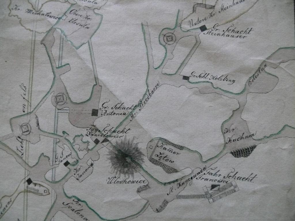 von Friedhuber Grubenthal,1829, Zb. Kartograficzny MŻKW nr inw. 7/449. Zał. 6.