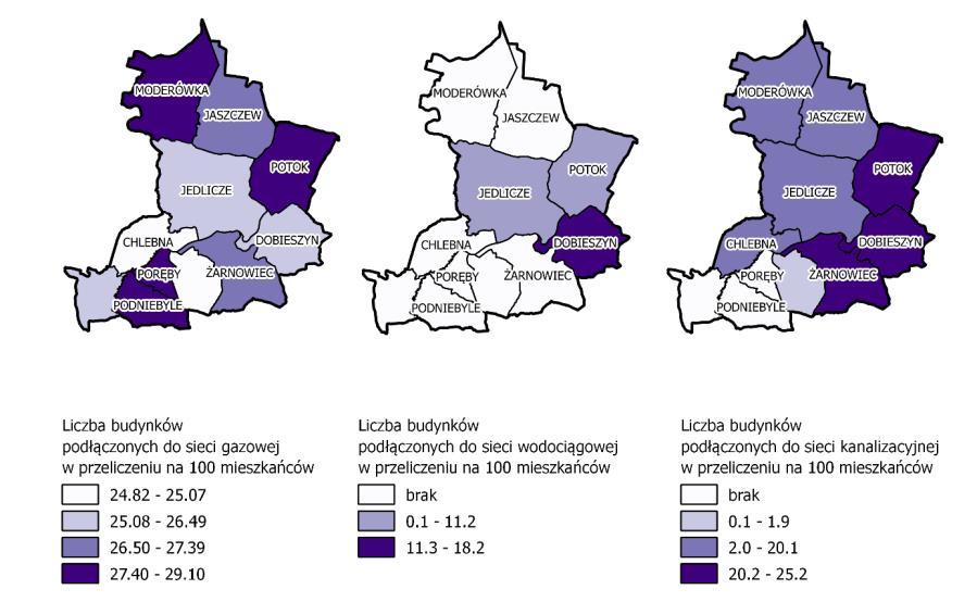 Moderówka 28,86 0,00 20,03 Piotrówka 26,48 0,00 0,00 Podniebyle 29,10 0,00 0,00 Poręby 28,32 0,00 0,00 Potok 28,07 4,56 24,92 Żarnowiec 27,06 0,00 25,24 Jedlicze (miasto) 26,28 11,16 20,10 GMINA