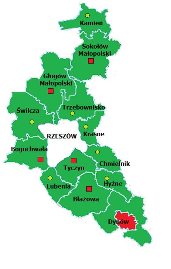 2. CHARAKTERYSTYKA GMINY 2.1 Położenie Gmina Trzebownisko położona jest w centralnej części województwa podkarpackiego w powiecie rzeszowskim. Graniczy z miastem Rzeszów.