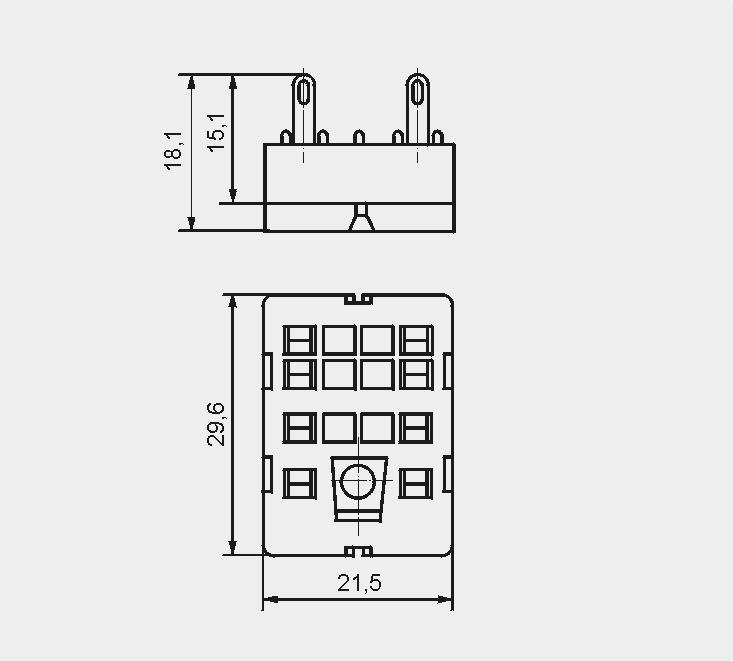 R2N Do lutowania 29,6 x 21,5 x 18,1 mm Dwa