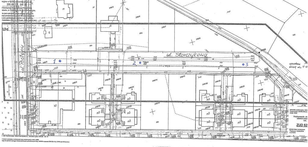 I 1 DPL ul Storczykowa 2 3 I I I przekrój geotechniczny Objaśnienia 1 DPL