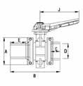 1070441 286 214 121 55 270 10 200/225 1070442 360 271 138 55 270 10 FNC Zawór klapowy 170 PE x PVC-u KW D SYMBOL A B C E J PN