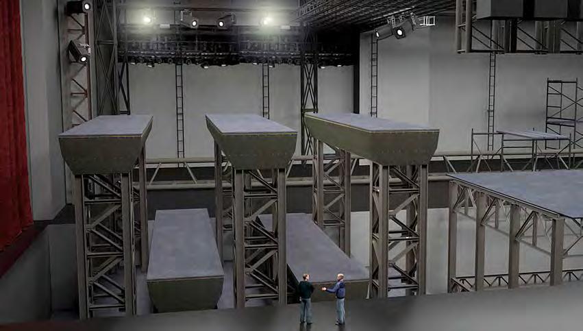 8 Bosch: rozwiązania dla teatrów Bosch: rozwiązania dla teatrów 9 Napędy i sterowania Technika sceniczna Dzięki wieloletniemu doświadczeniu w przemyśle spółka Bosch Rexroth ma możliwość optymalnego