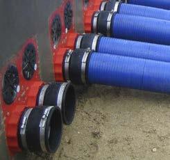 Przepusty kablowe 150 SYSTEM PROWADZENIA I OCHRONY KABLI POKRYWA SYSTEMOWA KES DO PRZEPUSTU KABLOWEGO HSI 150 wodo i gazoszczelność do 2,5 bara do przyłączania elastycznej i wytrzymałej rury