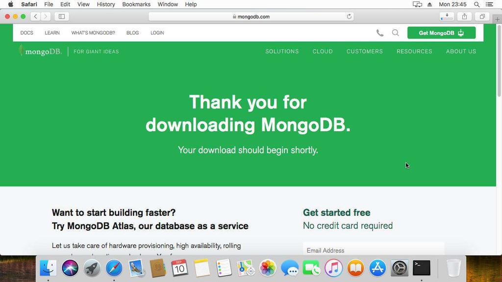 MongoDB 1. Uruchom przeglądarkę internetową 2.