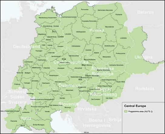 Geograficzny obszar programu - CEP Polska Czechy Słowacja Słowenia Węgry