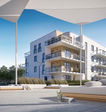 OFERTA NOWYCH APARTAMENTÓW Zaprojektowane w klimacie letniego kurortu NEXO oferuje apartamenty z widokiem na Zatokę Pucką o powierzchni od 26 do 65 m 2.
