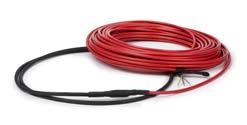 Kable grzejne Kabel grzejny DEVIflex 30T/230 V LAT Produkt Montaż Podłoga Nawierzchnia Jednostronnie zasilany kabel grzejny spełniający wymogi klasy M2 normy IEC 60800:2009.