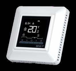 Termostaty do ogrzewania pomieszczeń Termostat DEVIreg Opti LATA Elektroniczny termostat z programatorem tygodniowym, zgodny z wymaganiami Dyrektywy dotyczącej Ekoprojektu (Eco design).