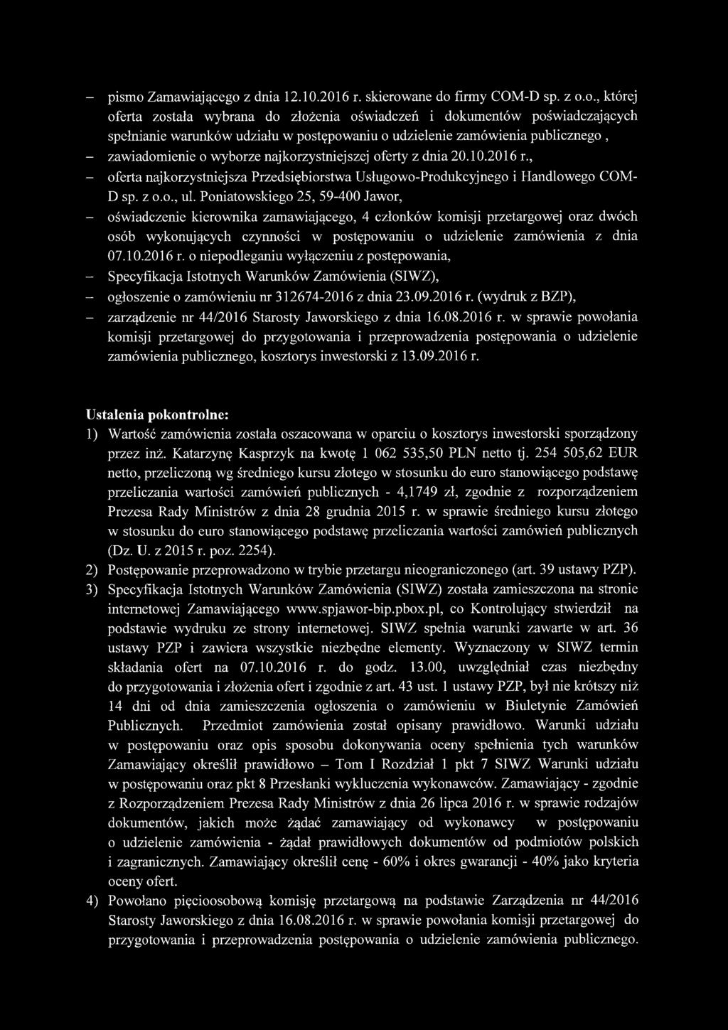 z dnia 12.10.2016 r. skierow