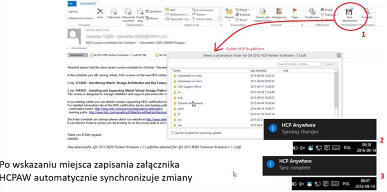 24 25 03 Zapisywanie załącznika z otrzymanej wiadomości.