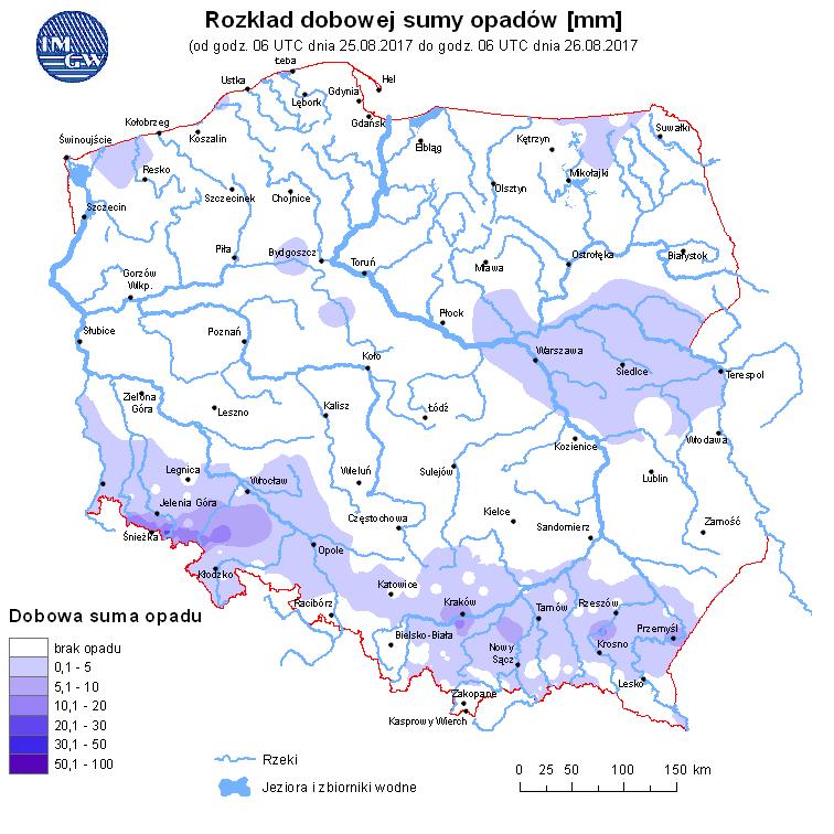 w rzekach Rozkład dobowej