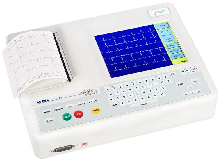 Podstawowe rozwiązania ASPEL AsCARD MrSilver3 12 kanałowy elektrokardiograf AsCARD MrSilver3 v.201 (EKG-M@IL) jest przedstawicielem nowej generacji urządzeń medycznych.