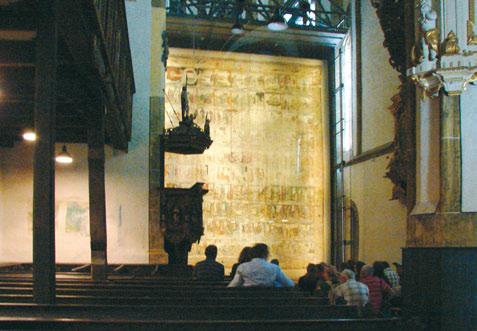podróże Zasłona z Żytawy przedstawia sceny z Pisma Świętego: 45 scen zaczerpnięto ze Starego Testamentu, 29 z Nowego Testamentu, a 6 z ksiąg apokryficznych.