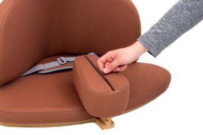 5 OPIS OBSŁUGI FOTELIKA Przed użyciem fotelika należy dopasować go do wymiarów użytkownika. W tym celu należy zmierzyć pacjenta.