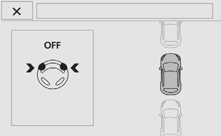 Manewr uznany jest za zakończony, gdy przednia oś pojazdu znajdzie się poza miejscem parkingowym. Kontrolka przycisku gaśnie i rozlega się sygnał dźwiękowy.