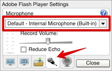 3. Kliknij ikonę mikrofonu w oknie ustawień (czwarta zakładka od lewej) i sprawdź, czy Twój mikrofon jest dostępny na rozwijającej się liście. 4. Aby przetestować dźwięk, powiedz coś do mikrofonu.