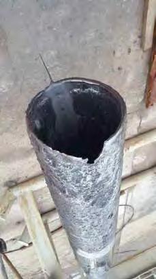 CASE STUDY - SERWIS REKONSTRUKCJI I LIKWIDACJI ODWIERTÓW Kolejnym elementem wykonywanych prac było zapuszczenie tuty (104-89 mm), (94-79 mm), a następnie freza czołowego fi 149 mm w celu zwiercenia 2.
