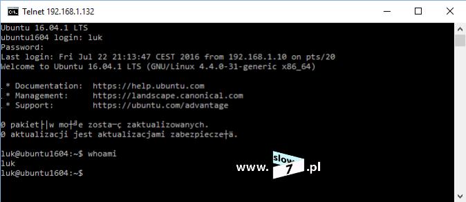 4 (Pobrane z slow7.pl) Status i stan serwera możemy sprawdzić po wydaniu polecenia: sudo /etc/init.