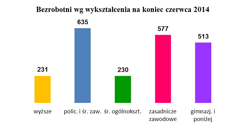 Ponad 33,9% ogółu bezrobotnych nie posiadało kwalifikacji zawodowych, były to przede wszystkim osoby z wykształceniem gimnazjalnym i poniżej. 3. Bezrobotni będący w szczególnej sytuacji na rynku pracy 3.
