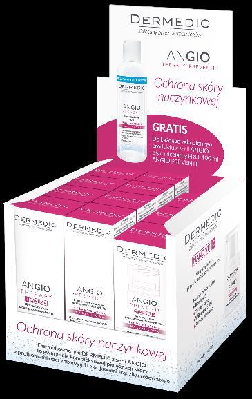 Do sprzedaży każdego z tych kremów konsument otrzymał w prezencie miniaturę ANGIO PREVENTI Płynu micelarnego H2O 100 ml.
