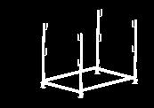 1.140 x szer. 740 x wys. 770 mm Ringer Gitterbox ocynk (z klapą) dł. 1.