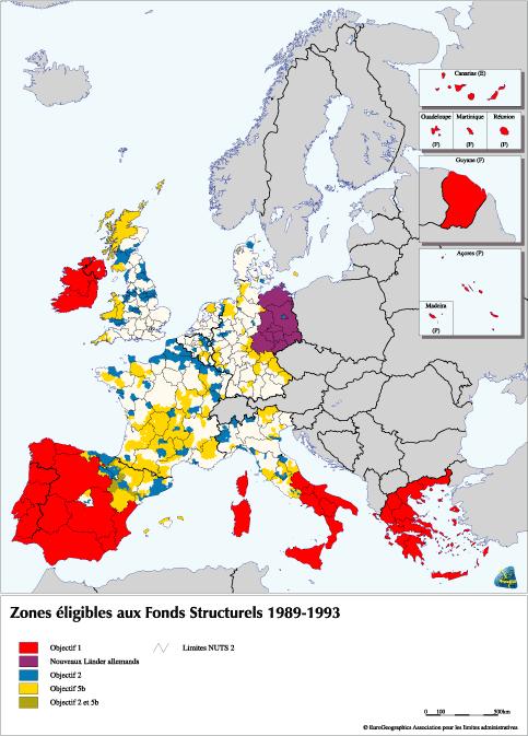 1989-1993 Integracja funduszy strukturalnych 5 wspolnych celow Ujednolicone zasady