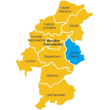 I. Podstawowe informacje A. Dane teleadresowe Emitentem obligacji jest Gmina Nowe Piekuty znajdująca się w województwie podlaskim, w powiecie wysokomazowieckim.