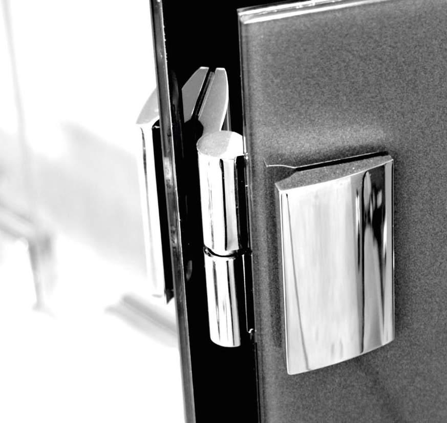 TAORMINA Zawiasy i klamry do kabin prysznicowych Shower hinges