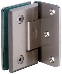 door weight per pair (kg): 60 max. door width (mm): 900 recommended torque force (Nm): 10 GX990.1OS Zawias: mocowanie boczne (szkło - ściana 90 ) Hinge: side fixing (glass to wall 90 ) 65 GX990.
