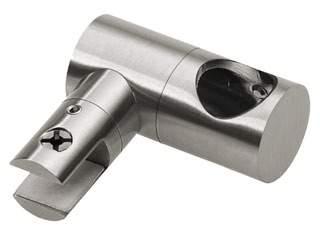 grubość szkła (mm): 8; 10 glass thickness (mm) : 8; 10 CB03AA Łącznik przelotowy, osiowy szkło - reling Intermediate connector CB03AAPC CB03AASC Materiał
