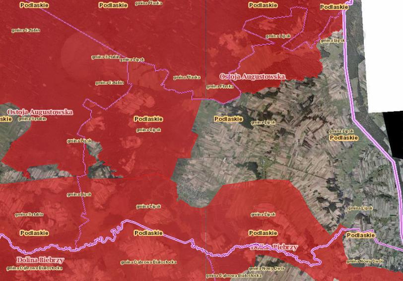i ziołorośla nadrzeczne, łąki selernicowe, torfowiska wysokie z roślinnością torfotwórczą, torfowiska przejściowe i trzęsawiska, torfowiska zasadowe o charakterze młak, turzycowisk i mechowisk