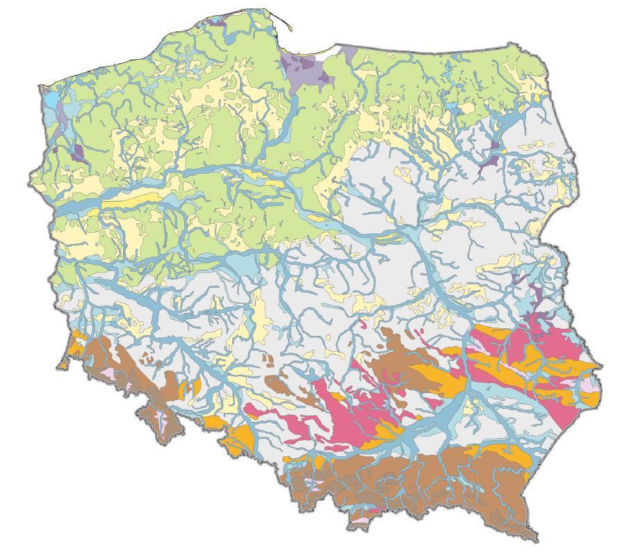 Regionalizacja przyrodniczo-leśna na tle