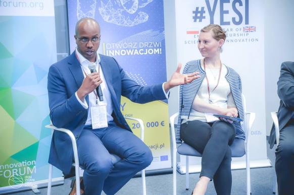 moderowanym przez Agnieszka Sygitowicz, Wiceprezes ŁSSE S.A. podczas VII Meet-Up Stowarzyszenia Top 500 Innovators W Łodzi.