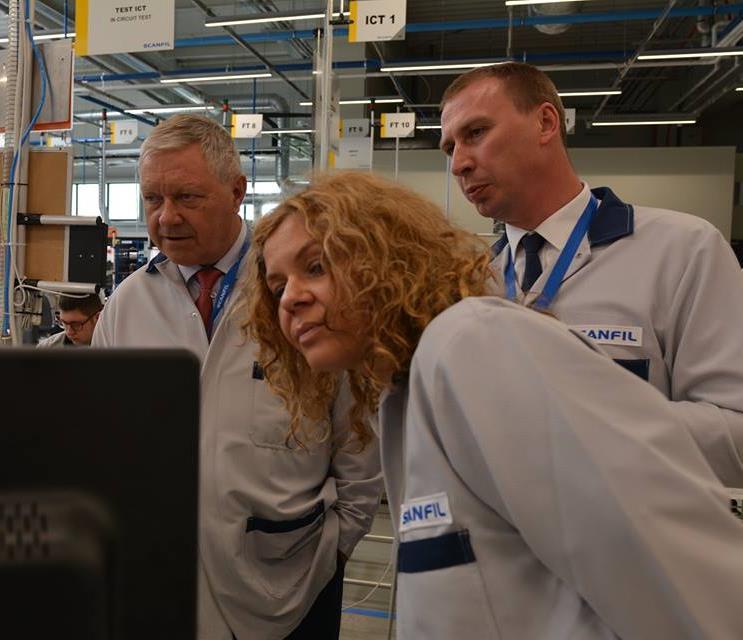 ELEKTRONIKA Z NOWEJ CZĘŚCI FABRYKI SCANFIL W SIERADZU Przyjrzeliśmy się funkcjonowaniu firmy Scanfil Poland, która