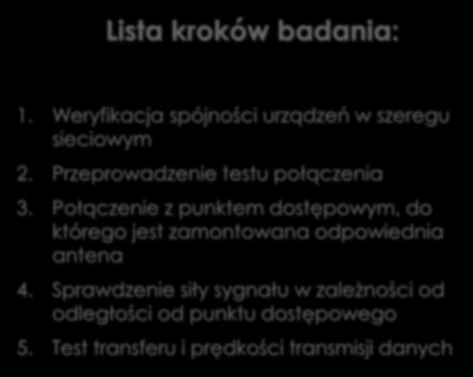 Przeprowadzenie testu połączenia 3.