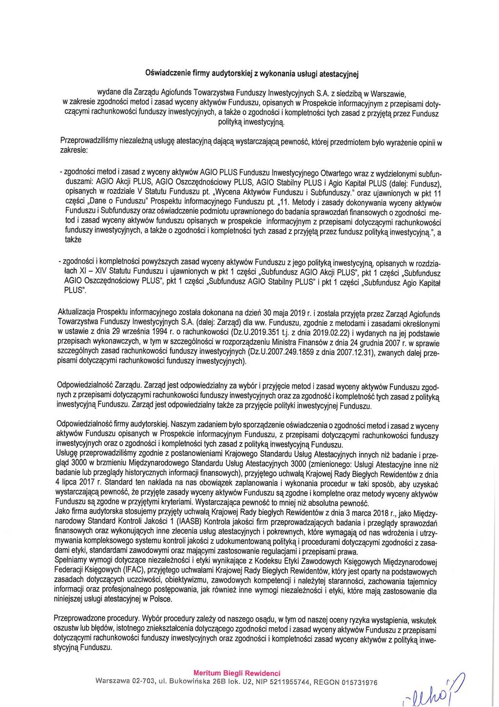 11.7. Oświadczenie podmiotu uprawnionego