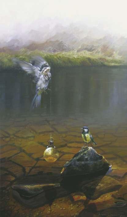 Jezioro II, 2011, 90 x 53 cm, olej DANUTA TATAR-GRZESIAK Urodzona w 1961 r. w Ziebicach. W roku 1981 ukończyła PLSP we Wrocławiu.